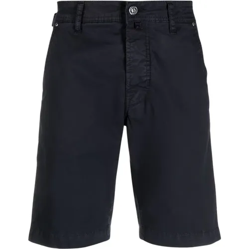 Casual Shorts, male, , Size: W31 Navy Bermuda Shorts - Jacob Cohën - Modalova