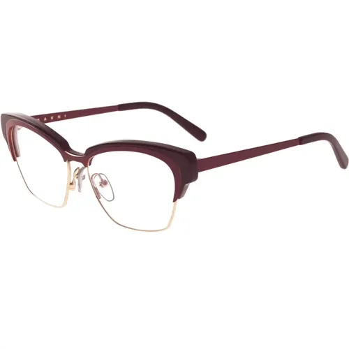 Glasses, female, , Size: 54 MM Plum Graphic Me2101 Eyewear Frames - Marni - Modalova