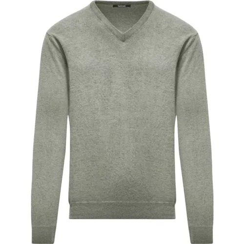 V-neck Knitwear, male, , Size: 3XL Wool V-Neck Sweater for Men - BomBoogie - Modalova