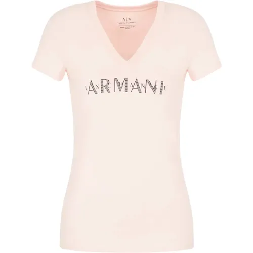Women`s Short Sleeve T-Shirt , female, Sizes: S - Armani Exchange - Modalova