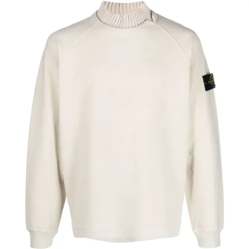 Sweaters with Contrasting Collar , male, Sizes: S - Stone Island - Modalova