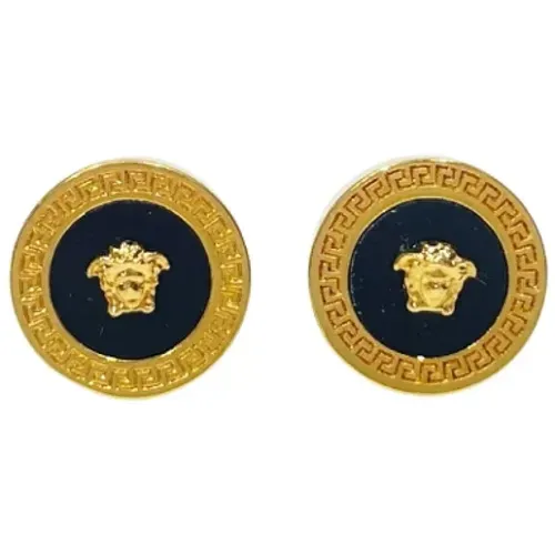 Pre-owned Jewellery, female, , Size: ONE SIZE Pre-owned Metal earrings - Versace Pre-owned - Modalova