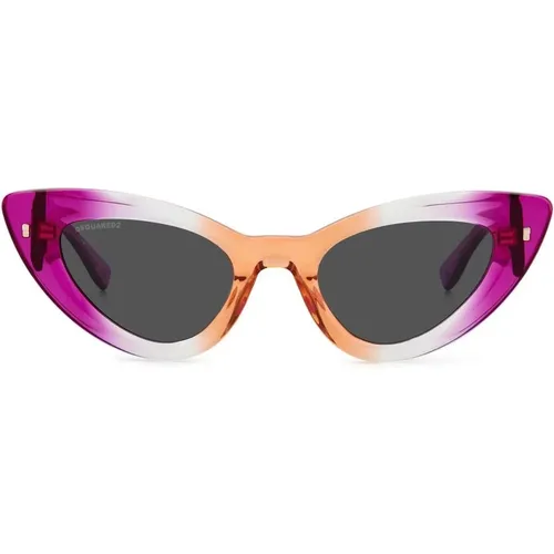 Sunglasses, female, , Size: 51 MM Violet Orange Sunglasses - Dsquared2 - Modalova