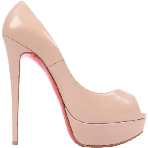 Pre-owned Leather heels , female, Sizes: 5 UK - Christian Louboutin Pre-owned - Modalova