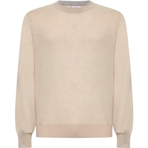 Luxury Knitwear Collection , male, Sizes: 2XL, M, 4XL, 3XL, L, XL, S - BRUNELLO CUCINELLI - Modalova