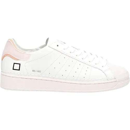 Sneakers, female, , Size: 10 US Pink Leather Sneakers - D.a.t.e. - Modalova