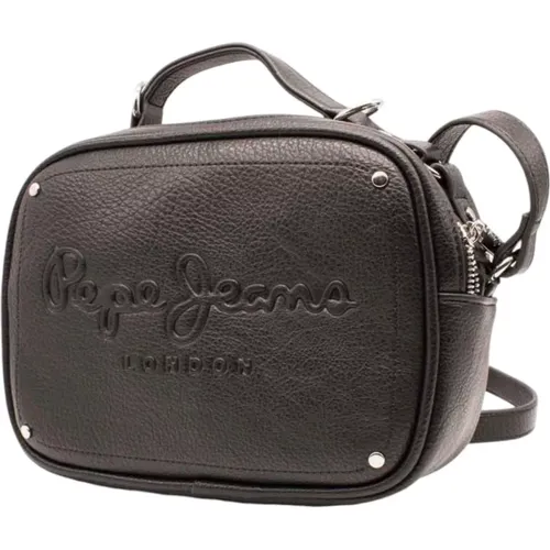 Ikonic Schwarze Crossbody-Tasche - Pepe Jeans - Modalova