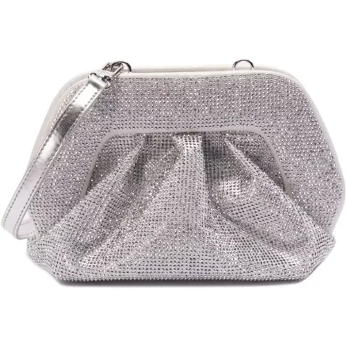 Clutches, female, , Size: ONE SIZE Silver Bags Collection - THEMOIRè - Modalova