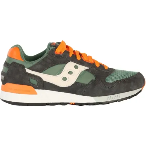 Sneakers, male, , Size: 7 US Leather and Fabric Sneakers - Saucony - Modalova