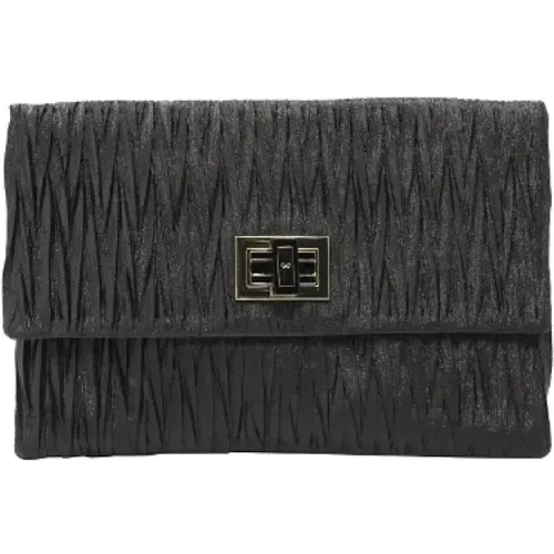 Pre-owned Satin clutches , female, Sizes: ONE SIZE - Anya Hindmarch Pre-owned - Modalova