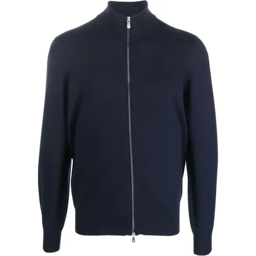 Cashmere Knitwear, male, , Size: 4XL Luxury Cashmere Cardigan, Full Zip, Italy - BRUNELLO CUCINELLI - Modalova