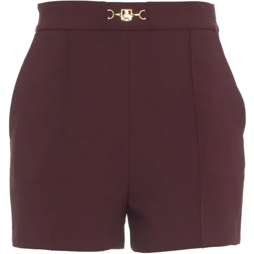 Shorts Aw24 Model 178cm , female, Sizes: L - Elisabetta Franchi - Modalova