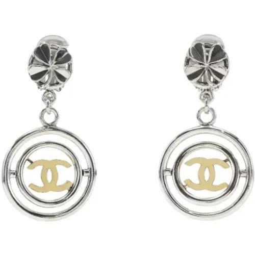 Pre-owned Jewellery, female, , Size: ONE SIZE Pre-owned Metal earrings - Chanel Vintage - Modalova