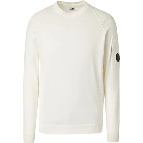 Weiße Baumwollpullover , Herren, Größe: 4XL - C.P. Company - Modalova