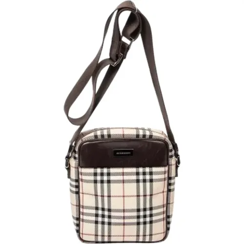 Pre-owned Cross Body Bags, female, , Size: ONE SIZE Pre-owned Canvas shoulder-bags - Burberry Vintage - Modalova