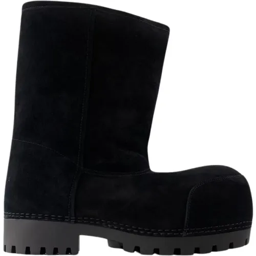 Suede Leather Low Boots , female, Sizes: 9 UK, 3 UK - Balenciaga - Modalova