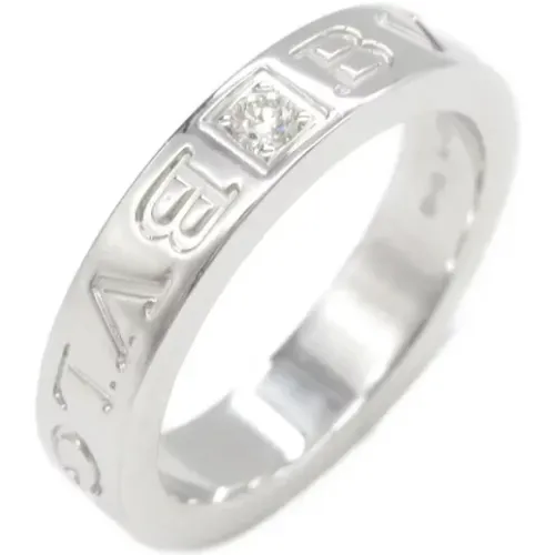 Pre-owned Jewellery, female, , Size: ONE SIZE Pre-owned White Gold rings - Bvlgari Vintage - Modalova