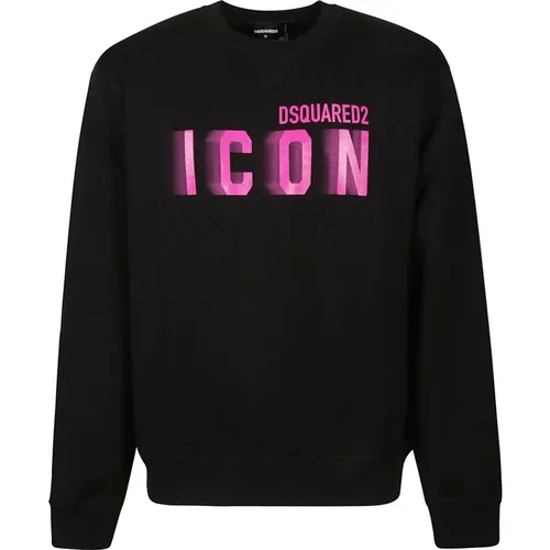 Icon Blur Cool Fit Sweatshirt , male, Sizes: XL, M, L - Dsquared2 - Modalova