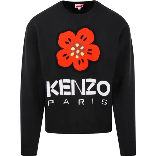 Schwarzer Boke Flower Jumper , Herren, Größe: M - Kenzo - Modalova