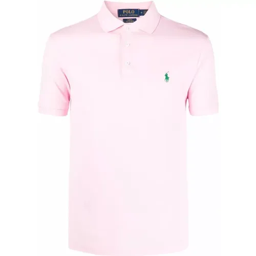 Custom slim fit cotton polo shirt , male, Sizes: L, 2XL, XL, M - Ralph Lauren - Modalova