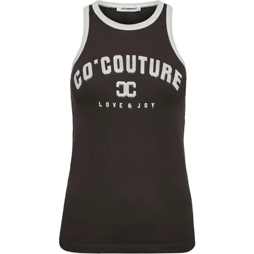 Sporty Edgecc Tank Top Anthracite , female, Sizes: L, S, M, XL, XS - Co'Couture - Modalova