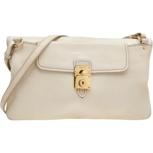 Pre-owned Shoulder Bags, female, , Size: ONE SIZE Pre-owned Leather shoulder-bags - Miu Miu Pre-owned - Modalova