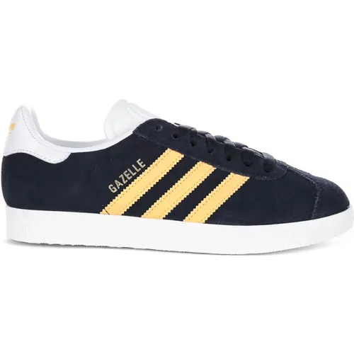 Navy Yellow Unisex 3 Stripes Sneakers , male, Sizes: 12 UK, 2 2/3 UK, 5 1/3 UK, 10 UK, 6 UK, 9 1/3 UK, 8 UK, 2 UK, 7 1/3 UK, 6 2/3 UK, 10 2/3 UK, 4 2/ - Adidas - Modalova