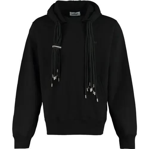 Schwarzer Baumwoll-Hoodie Sweatshirt Ss23 - AMBUSH - Modalova