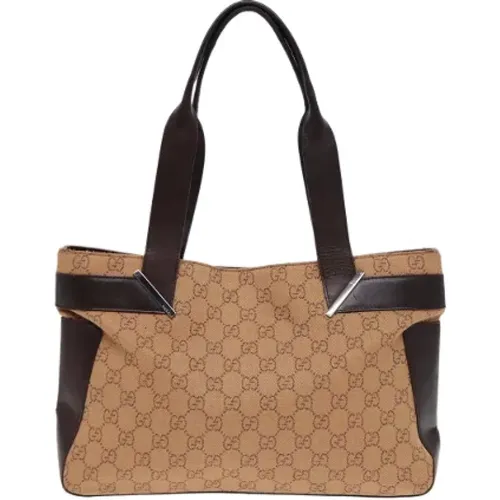 Pre-owned Tote Bags, female, , Size: ONE SIZE Pre-owned Canvas totes - Gucci Vintage - Modalova