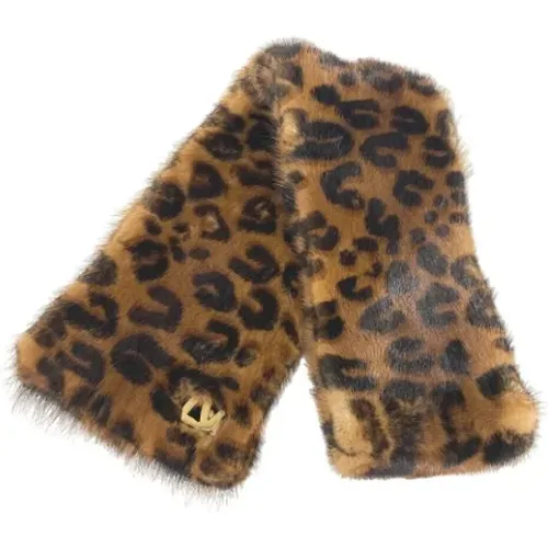 Pre-owned Scarves, female, , Size: ONE SIZE Pre-owned Faux Fur scarves - Louis Vuitton Vintage - Modalova