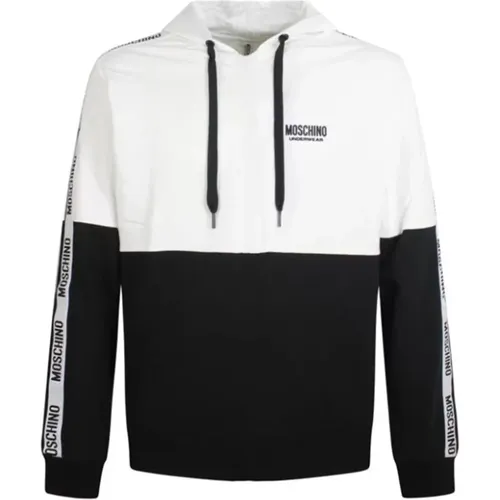 Zweifarbiger Kapuzenpullover , Damen, Größe: M - Moschino - Modalova