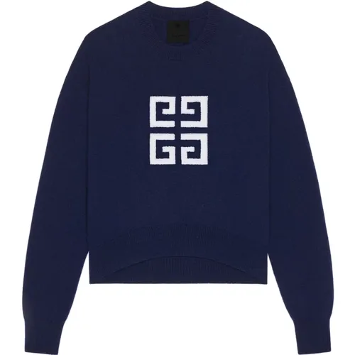 Sweater with 4G Emblem , female, Sizes: M, L - Givenchy - Modalova