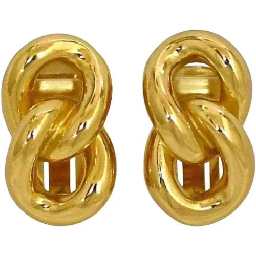 Pre-owned Jewellery, female, , Size: ONE SIZE Pre-owned Metal earrings - Dior Vintage - Modalova