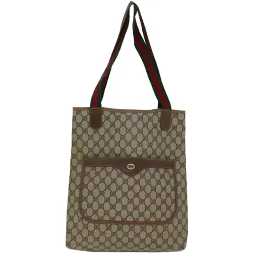 Pre-owned Tote Bags, female, , Size: ONE SIZE Pre-owned Canvas gucci-bags - Gucci Vintage - Modalova