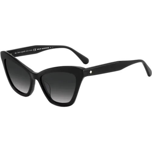 Schwarze Acetat-Sonnenbrille für Frauen - Kate Spade - Modalova