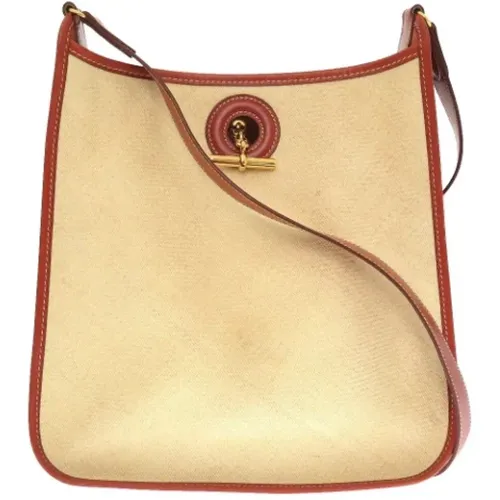 Pre-owned Cross Body Bags, female, , Size: ONE SIZE Pre-owned Canvas shoulder-bags - Hermès Vintage - Modalova