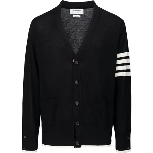 Bar-Strickjacke aus reiner Wolle - Thom Browne - Modalova