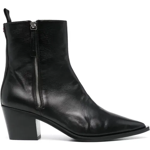 Schwarze Tex Stiefeletten , Damen, Größe: 36 EU - Halmanera - Modalova