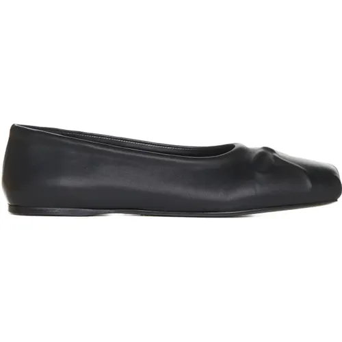 Schwarze flache Schuhe , Damen, Größe: 41 EU - Marni - Modalova