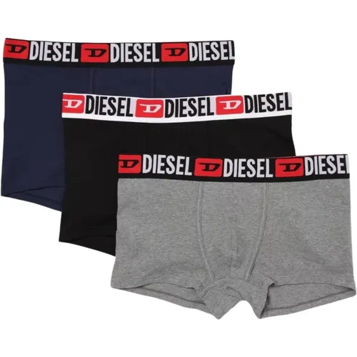 Bottoms, male, , Size: XL Comfortable Black Boxer Briefs - Diesel - Modalova