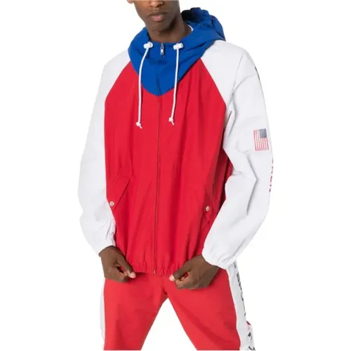 Waterproof Hooded Jacket with Zipper , male, Sizes: M, L, S, XL - Polo Ralph Lauren - Modalova