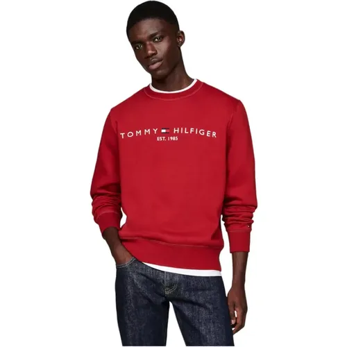 Sweatshirts, male, , Size: XS Crewneck Sweatshirt - Tommy Hilfiger - Modalova