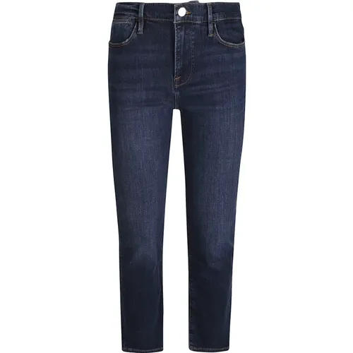 Majesty High Straight Jeans , female, Sizes: W30, W28, W27, W26 - Frame - Modalova