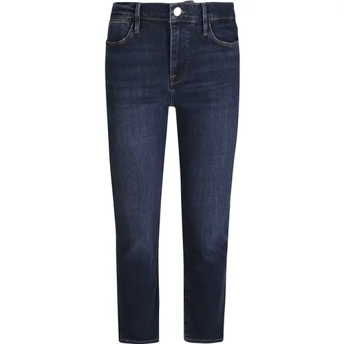 Majesty High Straight Jeans , female, Sizes: W30, W32, W27 - Frame - Modalova