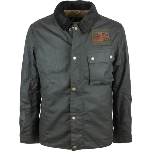 Steve McQueen Workers Wax Jacket , male, Sizes: M, S - Barbour - Modalova