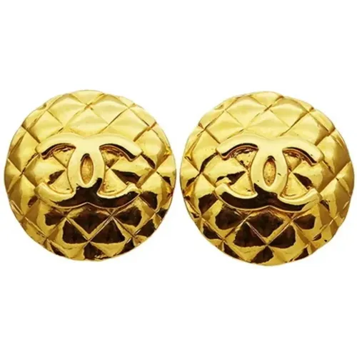 Pre-owned Jewellery, female, , Size: ONE SIZE Pre-owned Metal earrings - Chanel Vintage - Modalova