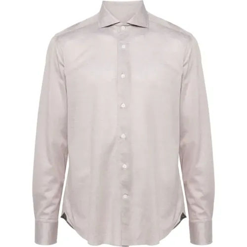 Piqué cotton shirt , male, Sizes: 3XL - Corneliani - Modalova