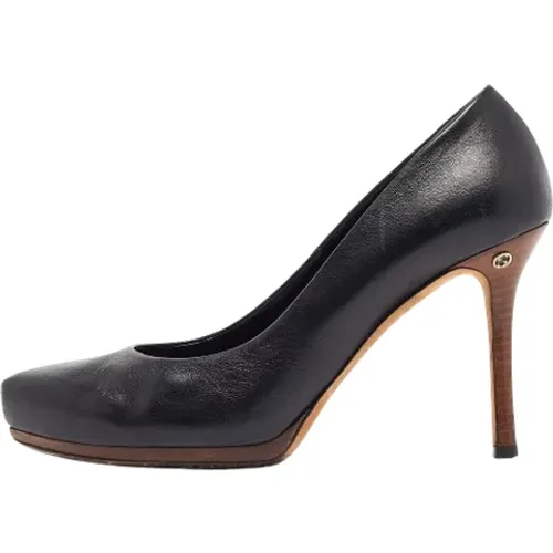 Pre-owned Pumps, female, , Size: 10 1/2 US Pre-owned Leather heels - Gucci Vintage - Modalova