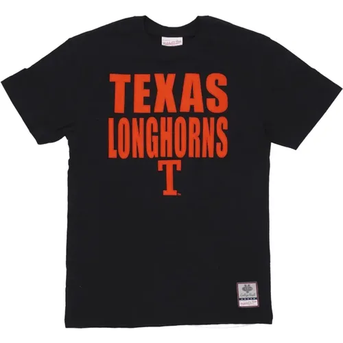 T-Shirts, male, , Size: M Texas Longhorns Basketball Team Tee - Mitchell & Ness - Modalova