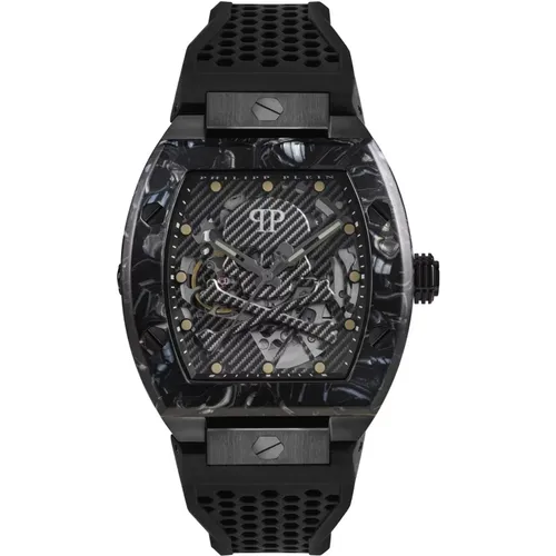 Watches, male, , Size: ONE SIZE Automatic Men's Watch The $keleton Phantom - Philipp Plein - Modalova